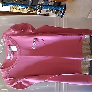 Girls 14 Pink Skechers Long Sleeve Shirt